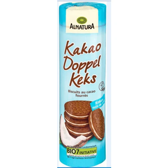Bio Kakao Doppelkeks Kokos 330G 3 Bio Kakao Doppelkeks Kokos 330G