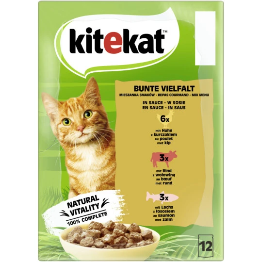 Kitekat Bunte Vielfalt In Sauce 12x 85G 3 Kitekat Bunte Vielfalt In Sauce 12x 85G