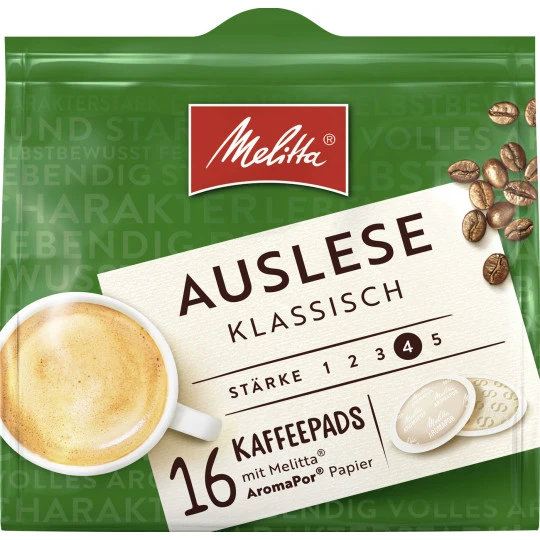 Melitta Auslese Klassisch Kaffeepads 16ST 112G 3 Melitta Auslese Klassisch Kaffeepads 16ST 112G