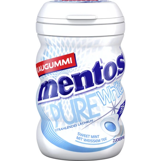 Mentos Pure White Sweet Mint 70G 3 Mentos Pure White Sweet Mint 70G