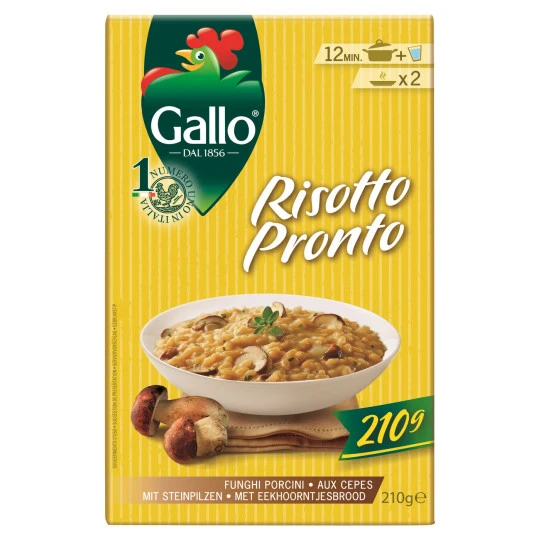 Gallo Risotto Pronto Mit Steinpilzen 210G 3 Gallo Risotto Pronto Mit Steinpilzen 210G