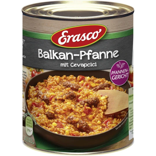 Titelseite -Knorr Verkäufe erasco balkanpfanne mitcevapcici 800g